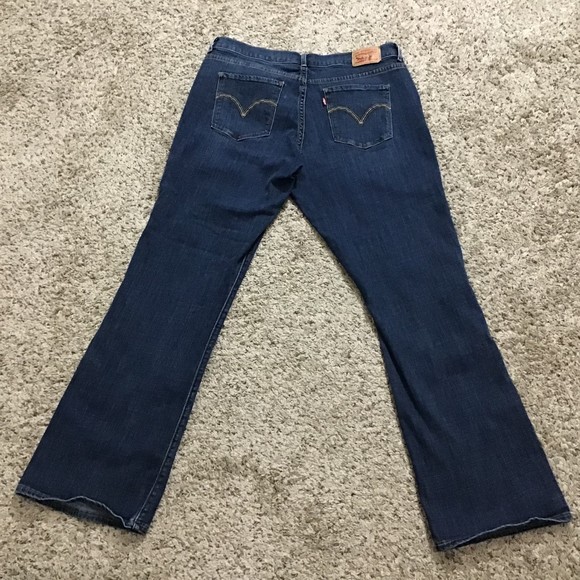 Levi Strauss Women's Jeans 14 Classic Boot Cut Dark Wash - Picture 13 of 14